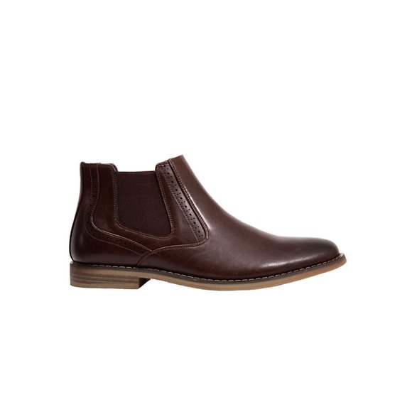 Deer Stage Men\'s Mikey Dress Comfort Chelsea Boots Brown Size 12M NIB